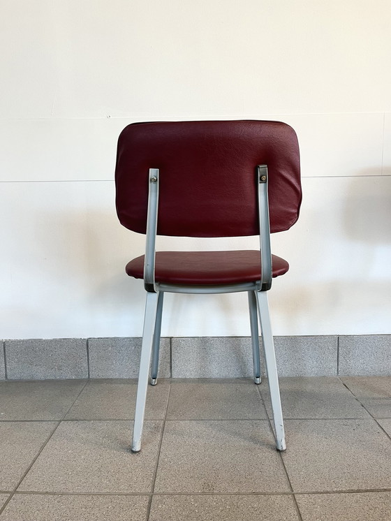 Image 1 of 4X Red Revolt Chair By Friso Kramer For Ahrend 1960