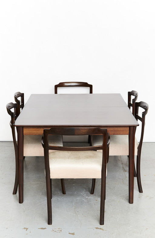 Ole Wanscher Mahogany Dining Set For Cado/A.J.Iversen