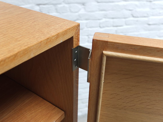 Image 1 of Decorative 'N-Line' Bar Cabinet In Oak By P&J Neirinck, 1968