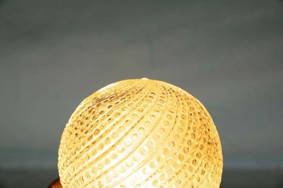 Image 1 of Fat lava space age globe lamp, lampe de table en céramique vintage 60s