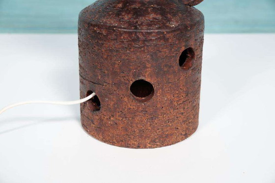 Image 1 of Fat lava space age globe lamp, lampe de table en céramique vintage 60s