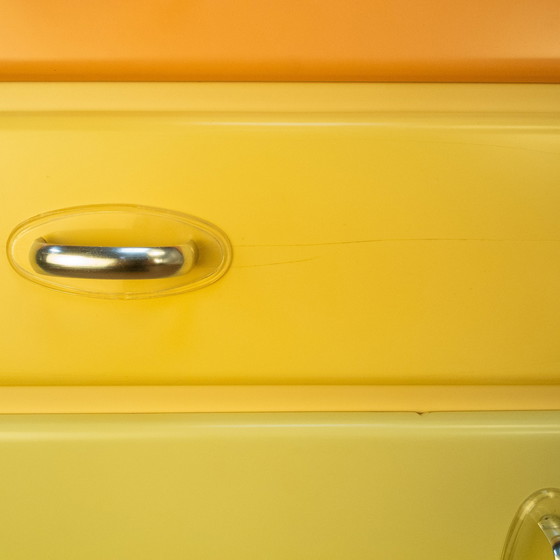 Image 1 of Kitchen cabinet with worktop, pastel colored lacquered, 1950s