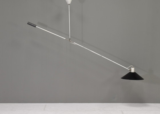 Image 1 of 1st Edition JJM Hoogervorst Counter Balance Ceiling Lamp for Anvia – Netherlands, 1955