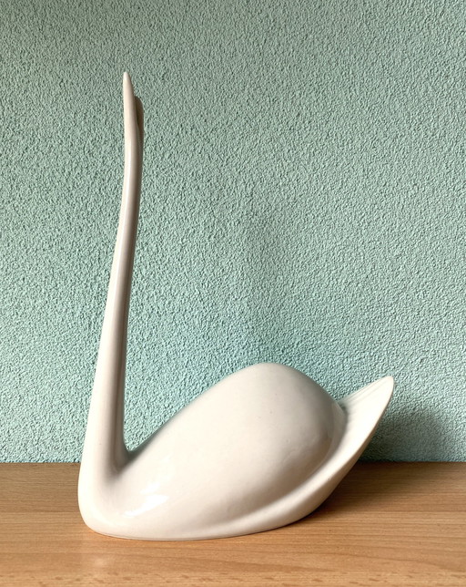 Royal Dux Swan Figurine 1960S