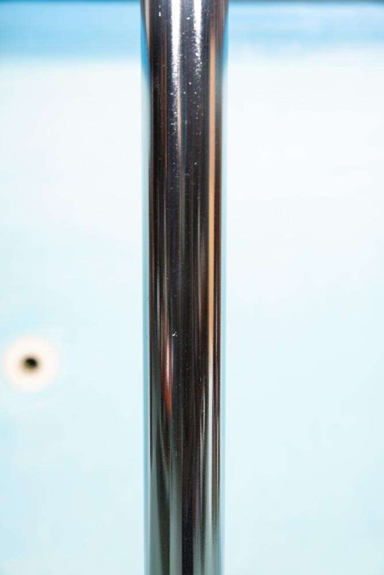 Image 1 of Vintage design standing coat rack chrome, minimalist coat rack