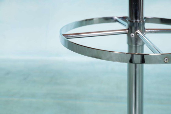 Image 1 of Vintage design standing coat rack chrome, minimalist coat rack