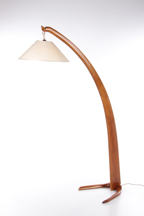 Image 1 of Studio B.B.P.R Italian Floor Lamp Model Wooden Boat,1950