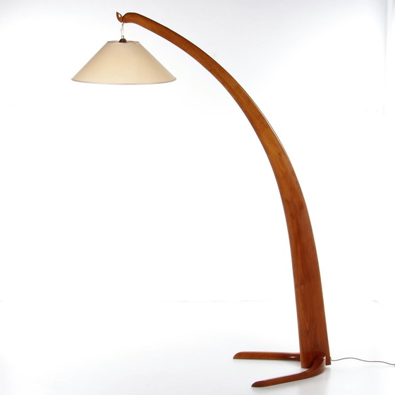 Image 1 of Studio B.B.P.R Italian Floor Lamp Model Wooden Boat,1950