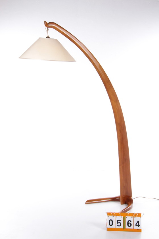 Image 1 of Studio B.B.P.R Italian Floor Lamp Model Wooden Boat,1950