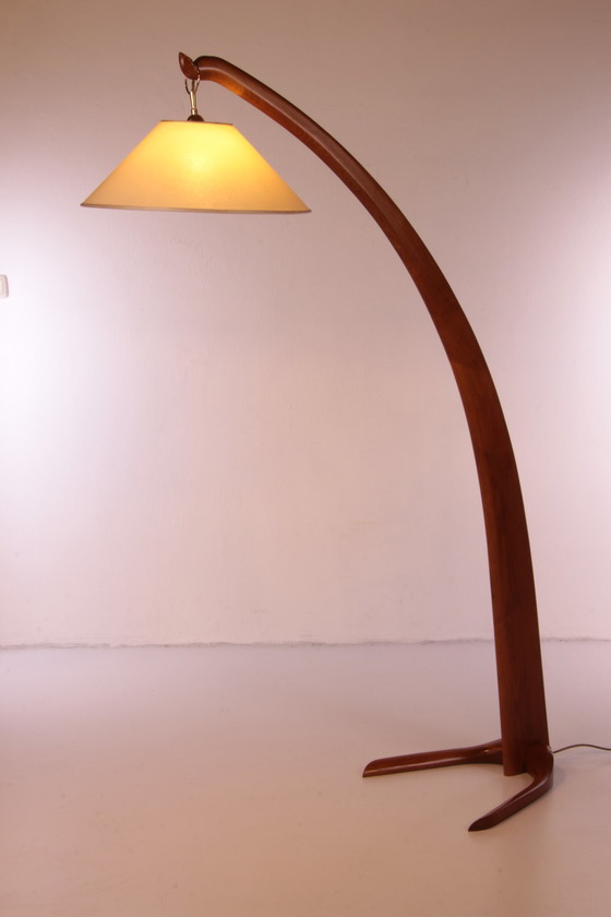 Image 1 of Studio B.B.P.R Italian Floor Lamp Model Wooden Boat,1950