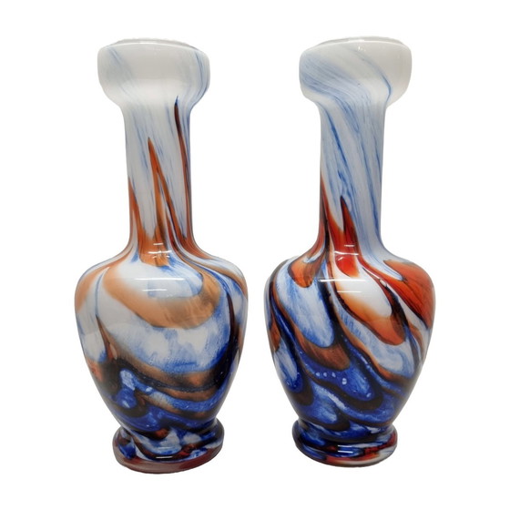 Image 1 of 2 Vintage Opaline Vases From Florence