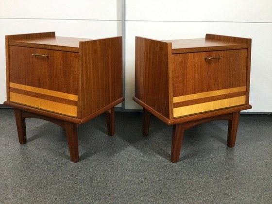 Image 1 of 2x Mid-Century nightstands