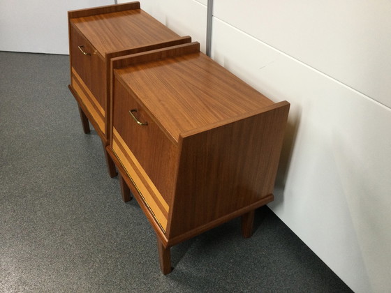 Image 1 of 2x Mid-Century nightstands