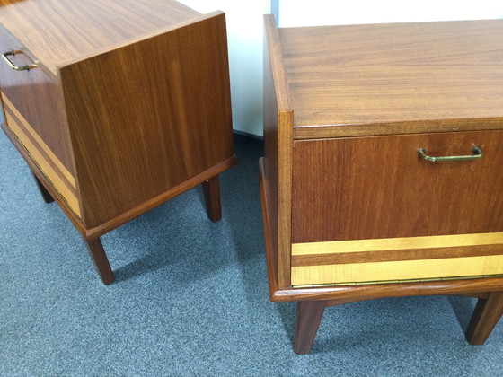 Image 1 of 2x Mid-Century nightstands