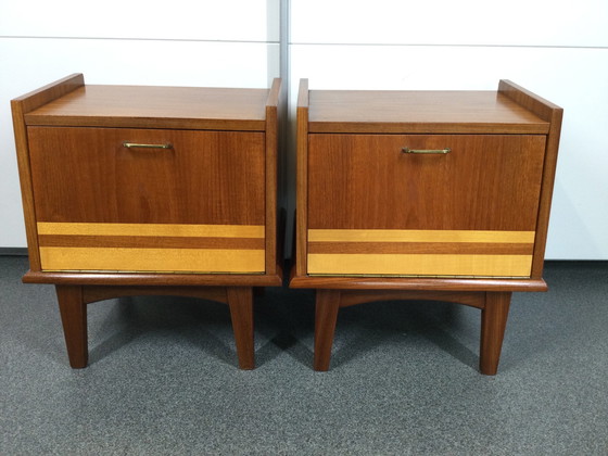 Image 1 of 2x Mid-Century nightstands