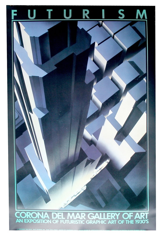 Image 1 of Large Art Deco Architecture Skyscraper Poster