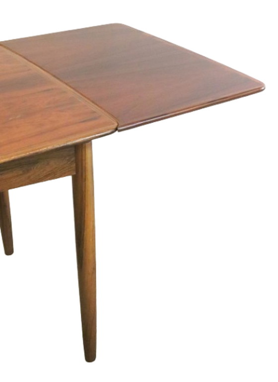 Image 1 of Rosewood rectangular extendable dining table 'Rinteln' vintage