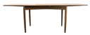Table de salle à manger rectangulaire à rallonge en bois de rose 'Rinteln' vintage