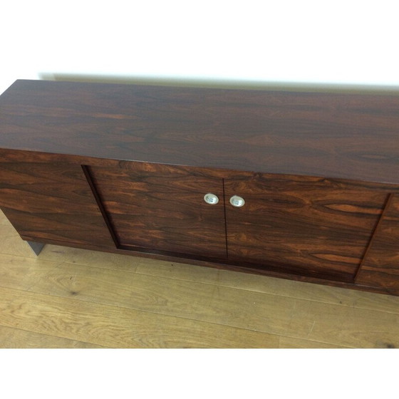 Image 1 of Rosewood and chrome vintage sideboard