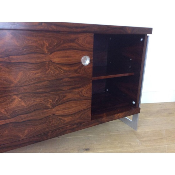 Image 1 of Rosewood and chrome vintage sideboard
