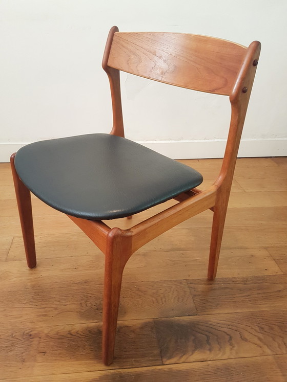 Image 1 of 4x Erik Buck dining chairs for O.D. Møbler