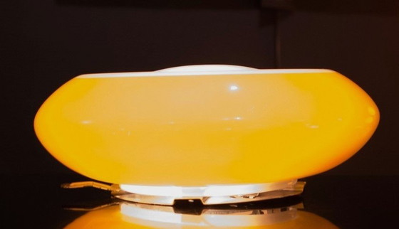 Image 1 of Ekilux Yellow And White Ceiling Lamp 1970S