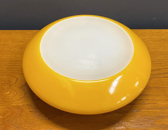 Image 1 of Ekilux Yellow And White Ceiling Lamp 1970S