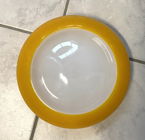 Image 1 of Ekilux Yellow And White Ceiling Lamp 1970S