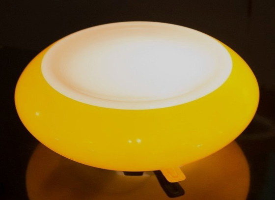 Image 1 of Ekilux Yellow And White Ceiling Lamp 1970S