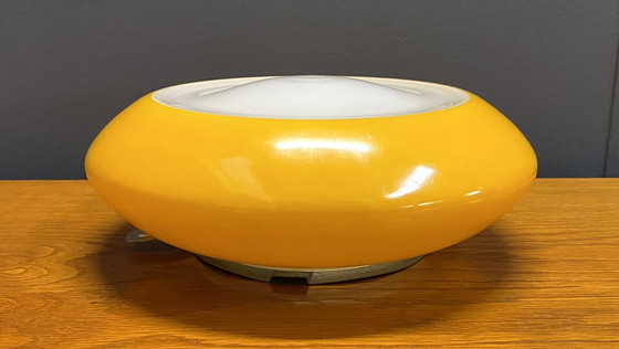 Image 1 of Ekilux Yellow And White Ceiling Lamp 1970S