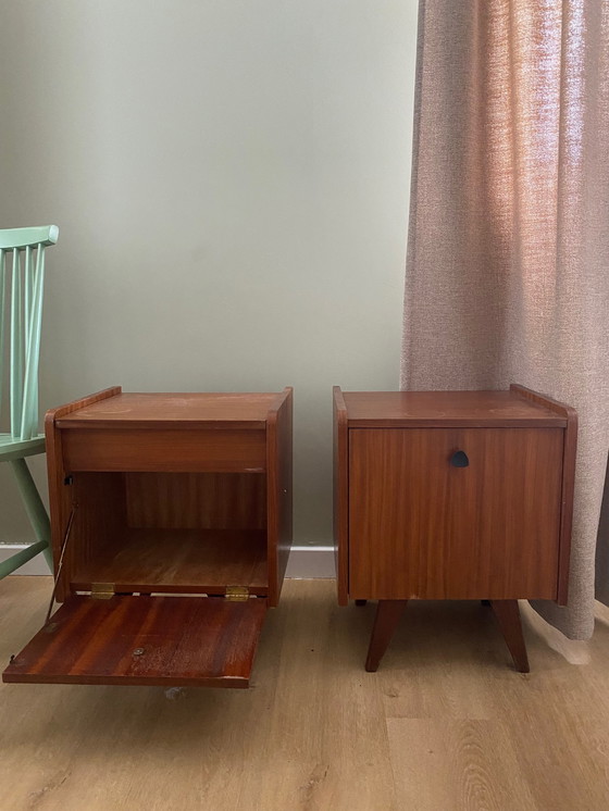 Image 1 of 2x Vintage bedside table