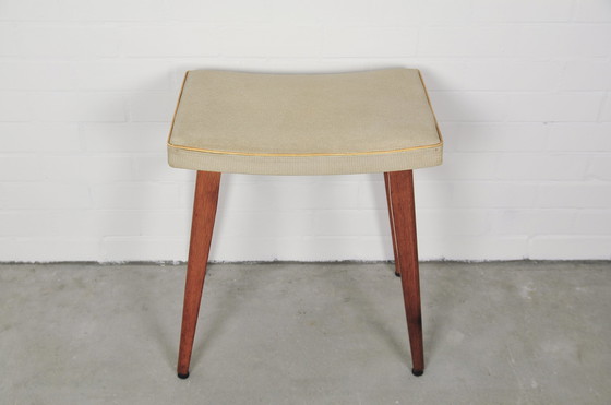 Image 1 of tabouret haut vintage beige