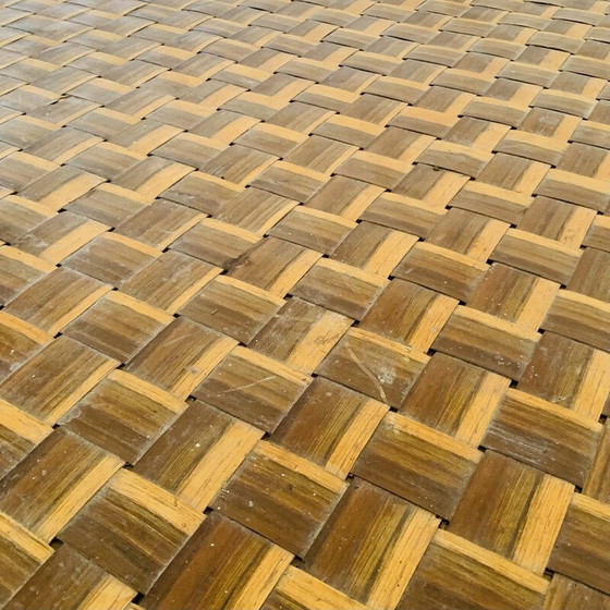 Image 1 of Vintage free-form rattan table