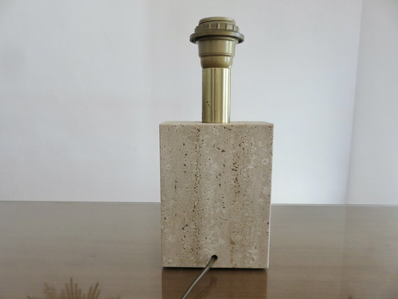 Image 1 of Travertine Lamp Italy 70's