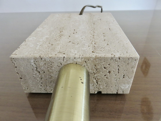 Image 1 of Travertine Lamp Italy 70's