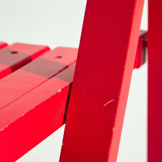 Image 1 of Coppia di sedie pieghevoli vintage in faggio di Aldo Jacober per Alberto Bazzani, anni '60