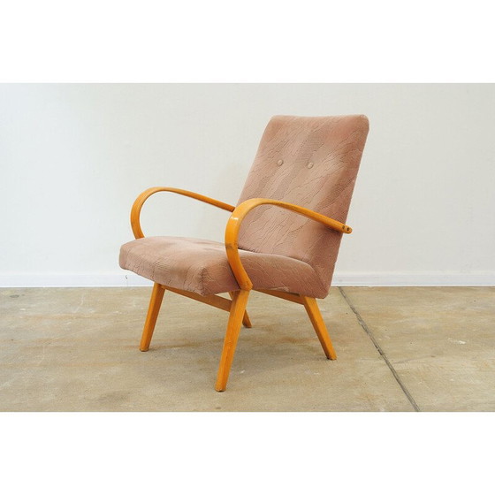 Image 1 of Pair of vintage beech armchairs by Jaroslav Šmídek, Czechoslovakia 1960