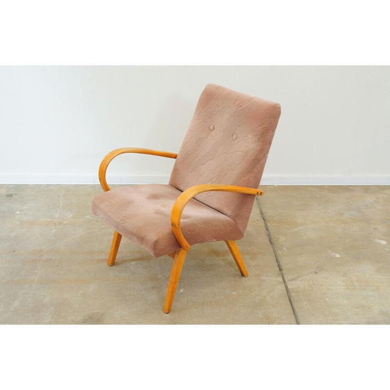 Image 1 of Pair of vintage beech armchairs by Jaroslav Šmídek, Czechoslovakia 1960