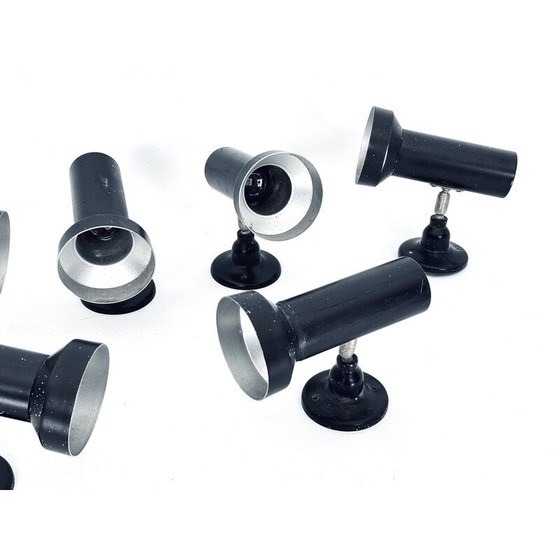 Image 1 of Set di 7 faretti vintage in alluminio laccato, Italia 1960