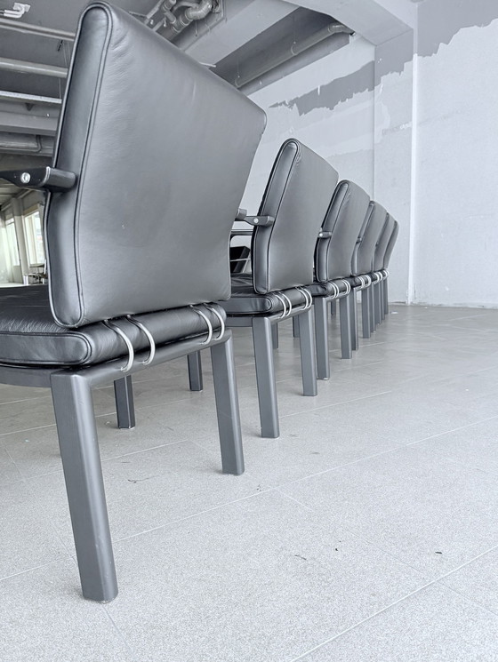 Image 1 of 6X Quadro W Chairs Design By Bruno Rey & Charles Polin, 1989