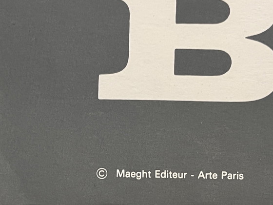 Image 1 of Francis Bacon, Manifesto litografico, Anno 1966, Paris Art, Galerie Maeght. Strato del personaggio