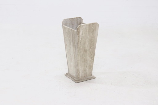 Vintage Travertine Umbrella Stand
