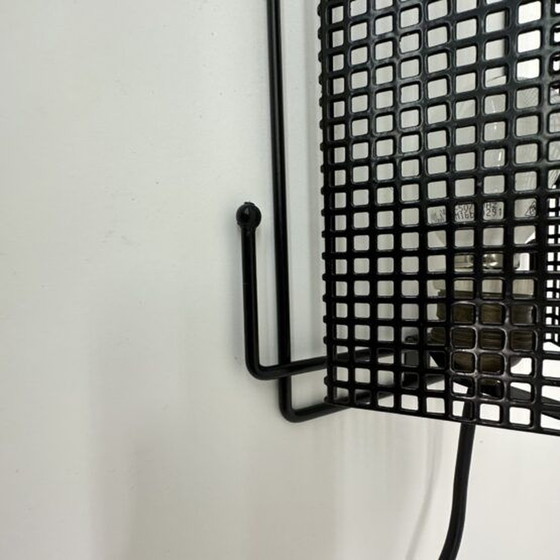 Image 1 of Mid-century Design Perforated Metal Wall Lamp by Tjerk Reijenga for Pilastro, Dutch Design, 1950s