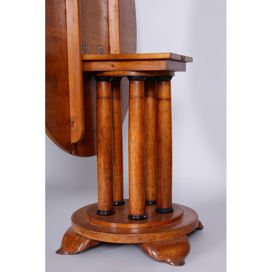 Image 1 of Tavolo da pranzo vintage Biedermeier in legno di quercia, Austria, anni '30 del XIX secolo