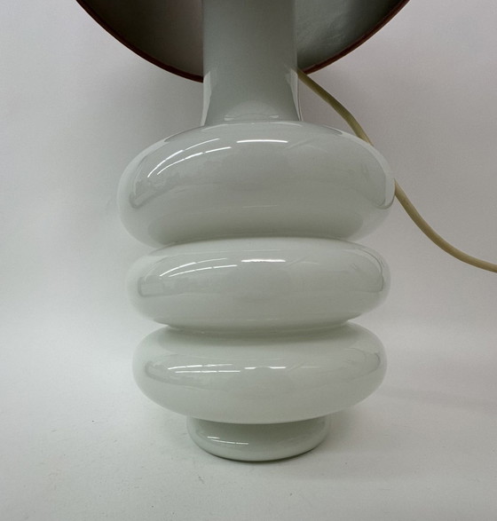 Image 1 of Lampadaire/Table en verre design du milieu du siècle dernier - années 1970