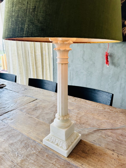 Baroque Baroque White Marble Table Lamp