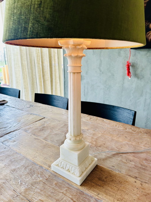 Baroque Baroque White Marble Table Lamp