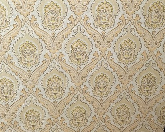 Image 1 of 13129 Vintage Baroque Textured Wallpaper 1970s