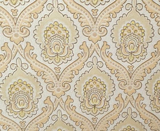 Image 1 of 13129 Vintage Baroque Textured Wallpaper 1970s