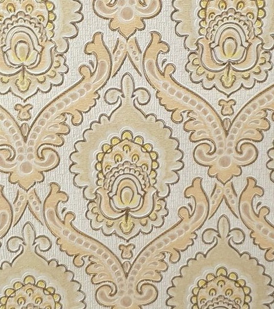 Image 1 of 13129 Vintage Baroque Textured Wallpaper 1970s
